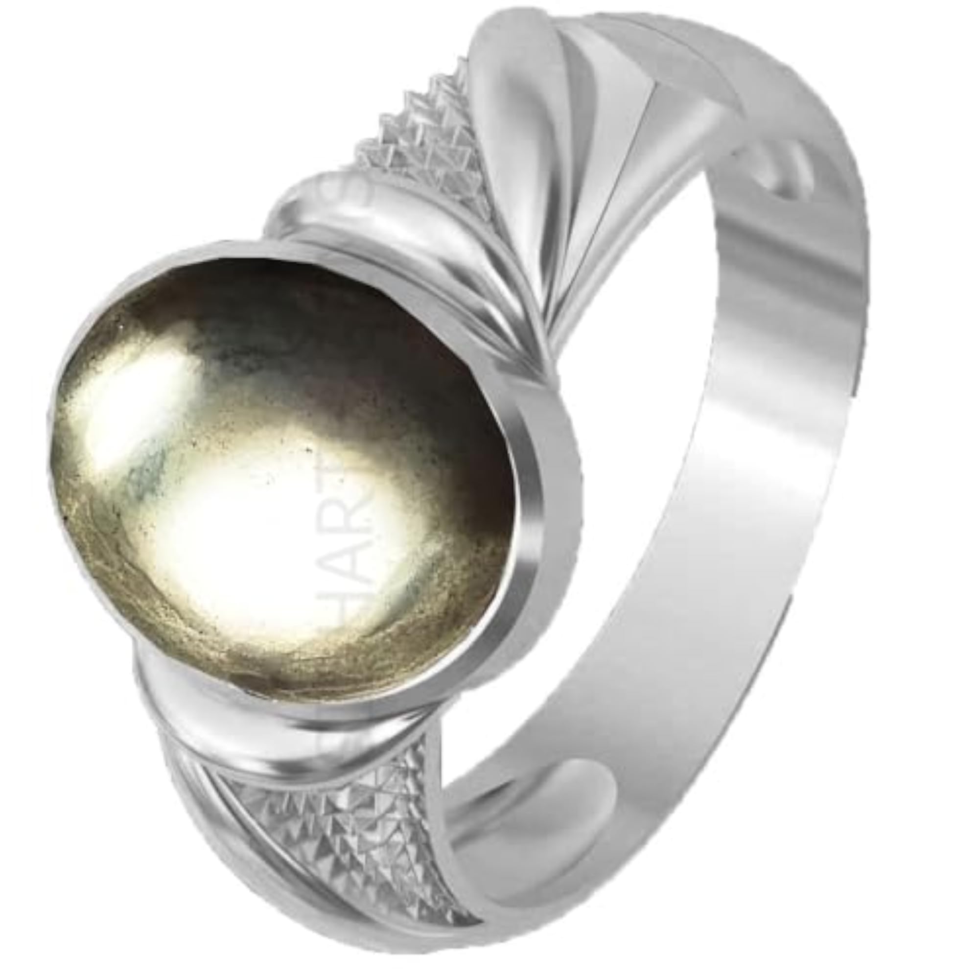 8.25 Ratti Natural Pyrite Adjustable Ring
